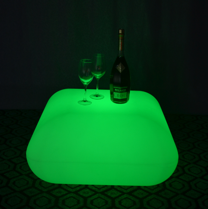 battery color changes Lighted LED Chair with Remote Control