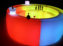 16 Color Change Round LED Bar Counter