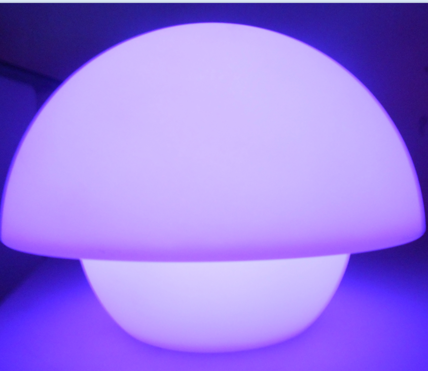PE waterproof colors change LED Mushroom Lamp 