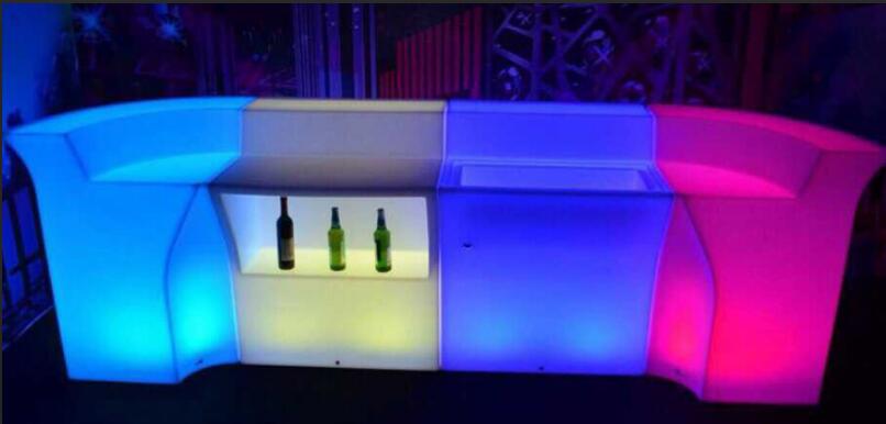 Modern Light up LED Illuminated Bar Counter 