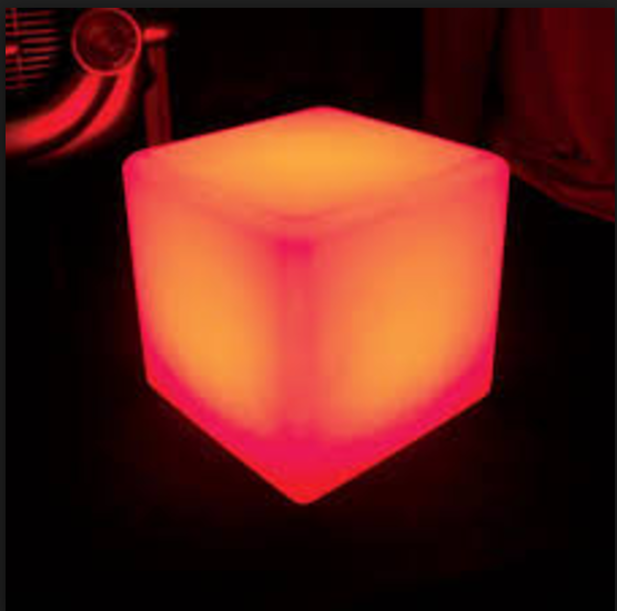 outdoor color change IP65 Comfortable LED Cube Chair 