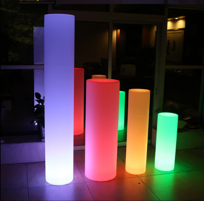 PE colors change Street Light Decorative LED cylinder light