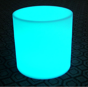 Battery Rechargeable Round LED Stool