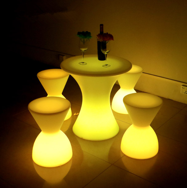 IP65 Waterproof remote control color change LED Stool